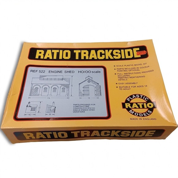 Ratio Trackside Other - Ratio Trackside REF 522 Engine Shed HO/OO Scale
